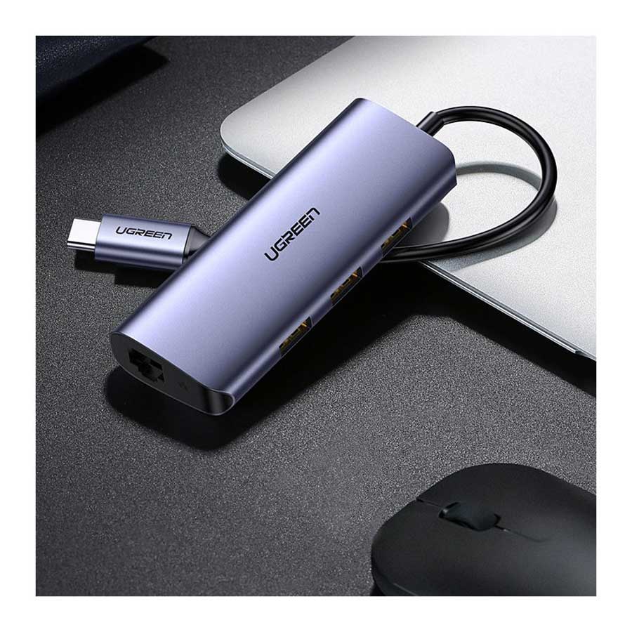 هاب USB-C چهار پورت یوگرین مدل CM252