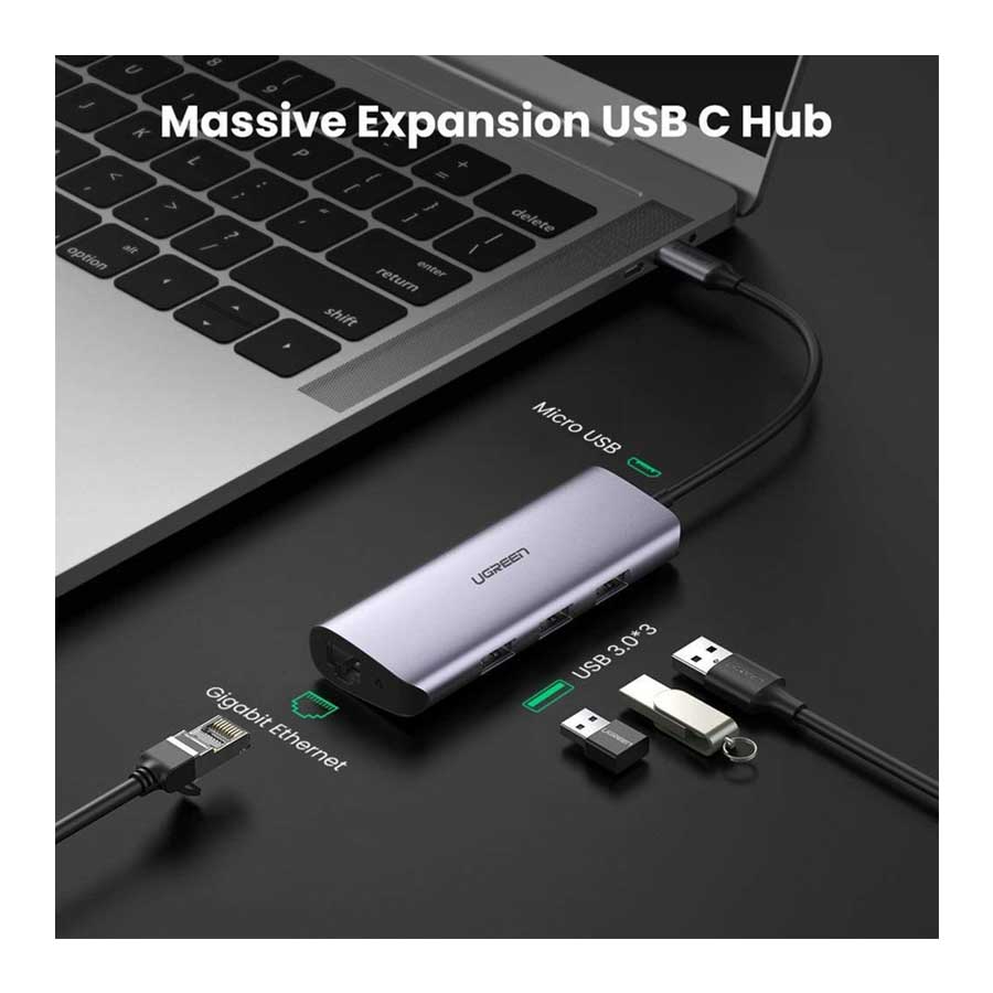 هاب USB-C چهار پورت یوگرین مدل CM252