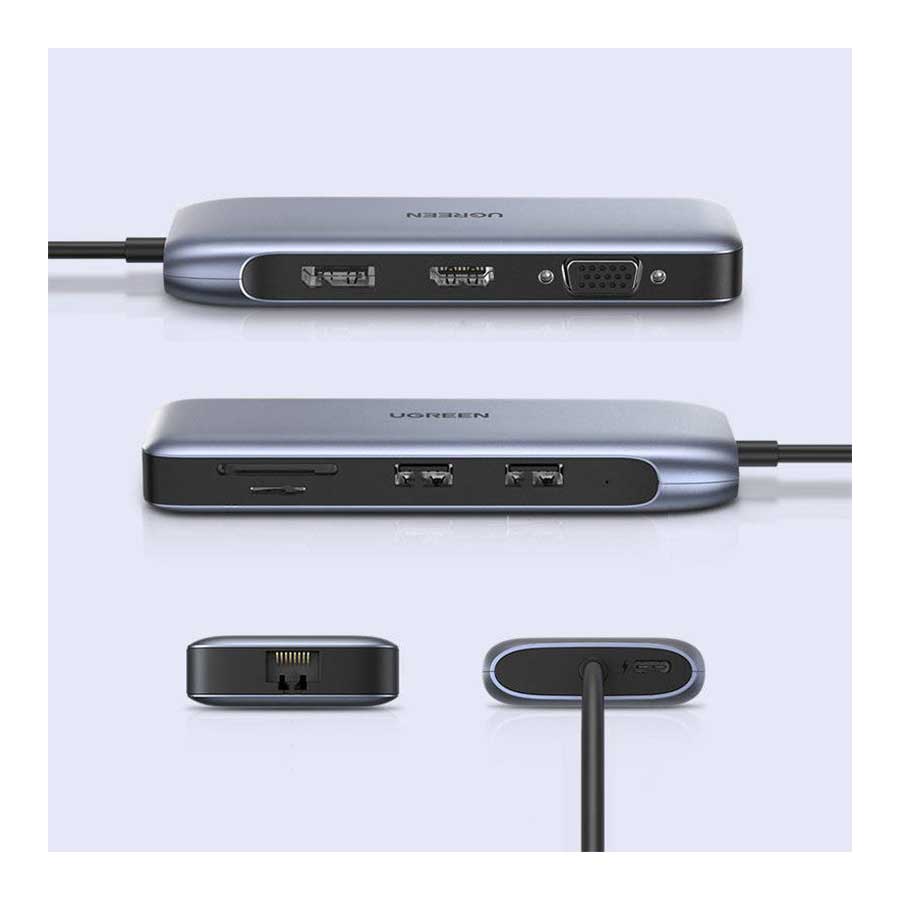 هاب USB-C نه پورت یوگرین مدل CM274