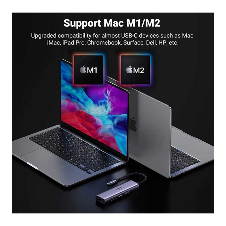 هاب USB-C هفت پورت یوگرین مدل CM512