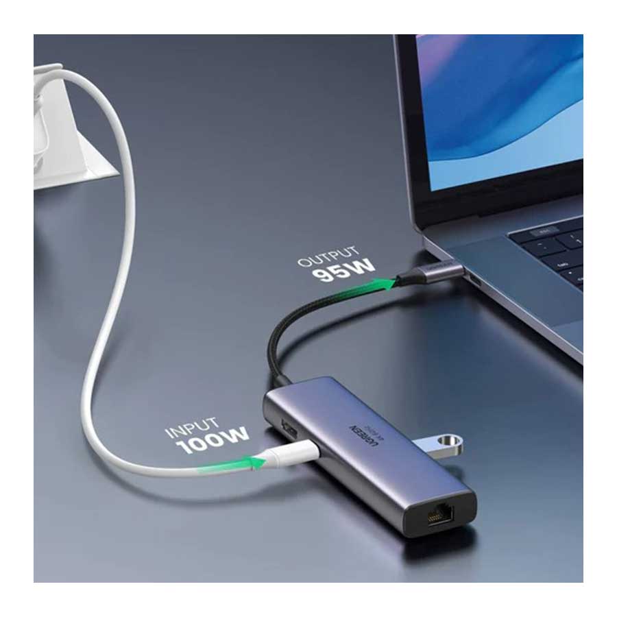 هاب USB-C هفت پورت یوگرین مدل CM512