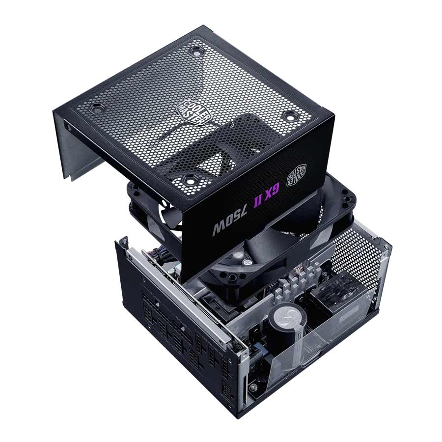 پاور کامپیوتر 750 وات تمام ماژولار کولرمستر مدل GX II Gold 750