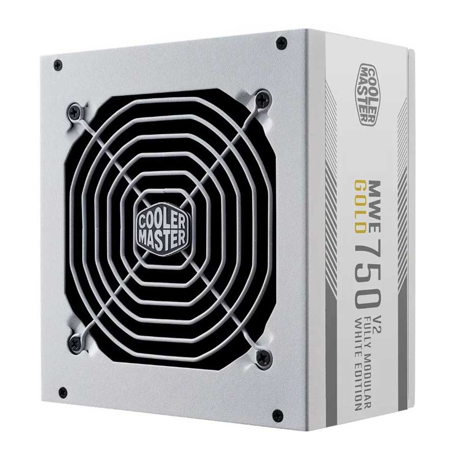 پاور کامپیوتر 750 وات کولرمستر مدل MWE GOLD 750-V2 WHITE EDITION