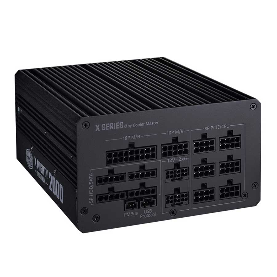 پاور کامپیوتر 2000 وات تمام ماژولار کولرمستر مدل X Mighty 2000 Platinum