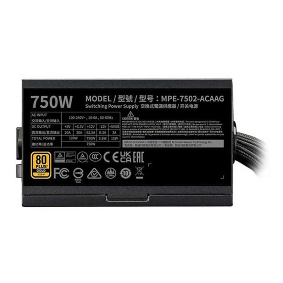 پاور کامپیوتر 750 وات کولرمستر مدل G GOLD 750 V2
