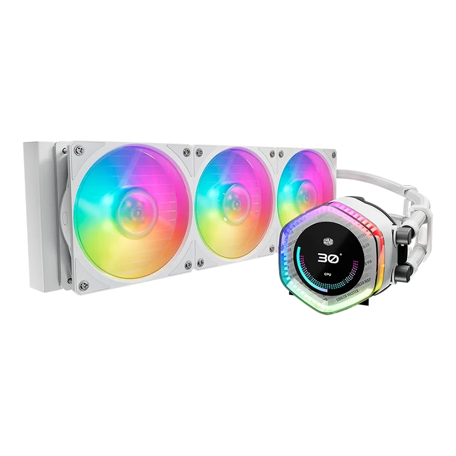 CoolerMaster MasterLiquid 360 ION White ARGB Liquid Processor Cooler خنک کننده مایع پردازنده کولرمستر