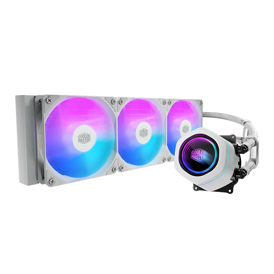 CoolerMaster MasterLiquid ML360 Core Nex ARGB White Liquid CPU Cooler خنک کننده مایع پردازنده کولرمستر