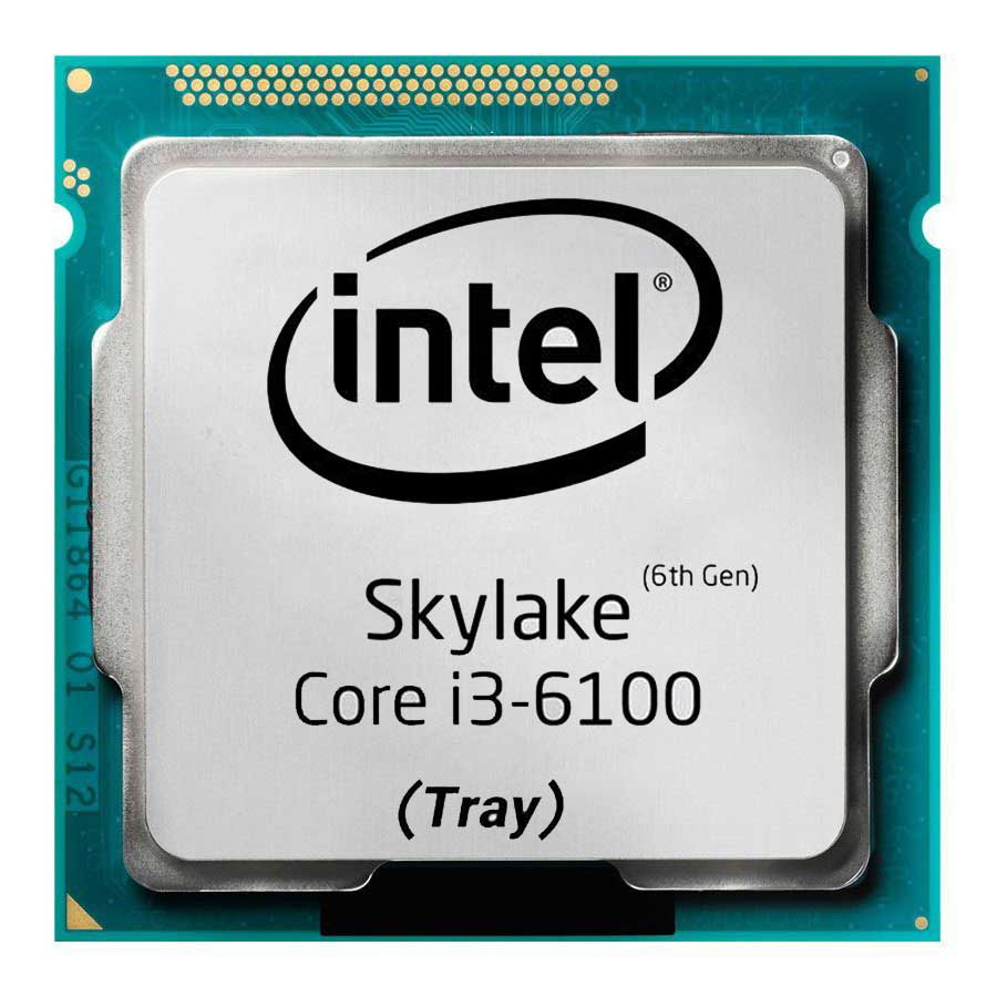 سی پی یو بدون باکس اینتل مدل Core i3 6100