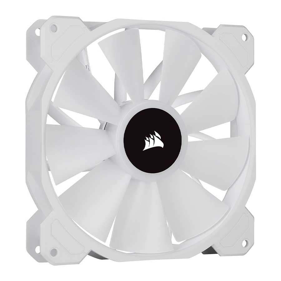فن خنک کننده کیس کامپیوتر کورسیر مدل iCUE SP140 RGB ELITE Performance White 2-in-1