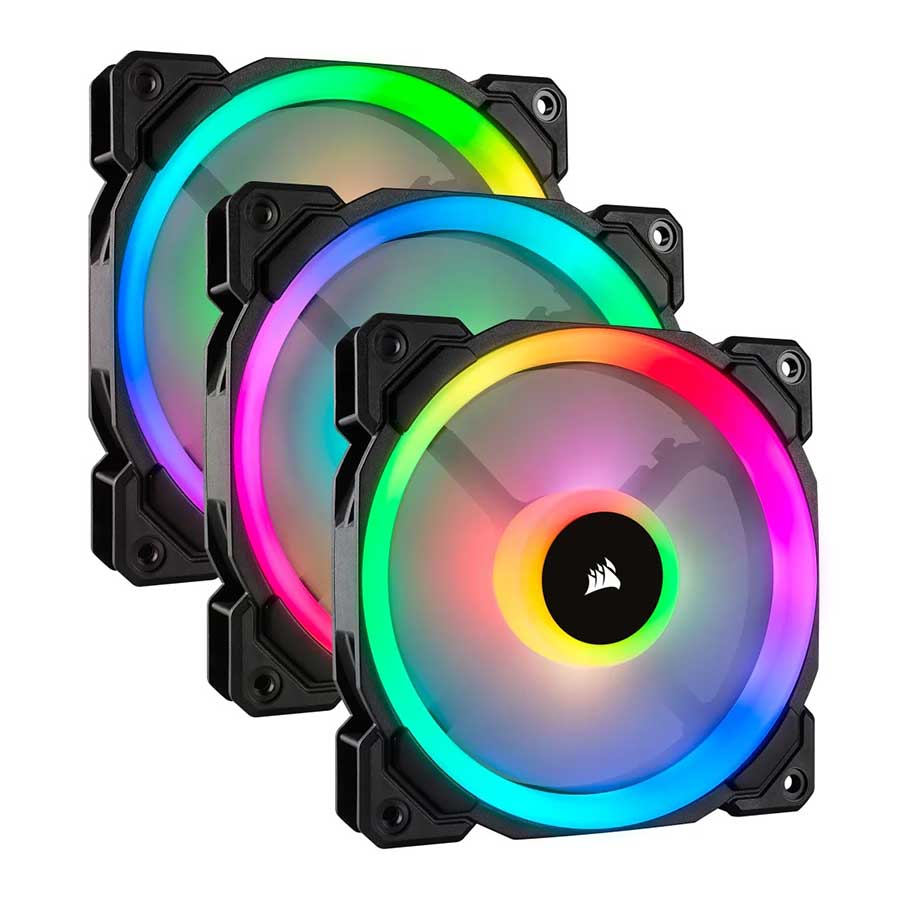 فن خنک کننده کیس کامپیوتر کورسیر مدل LL120 RGB 3-in-1