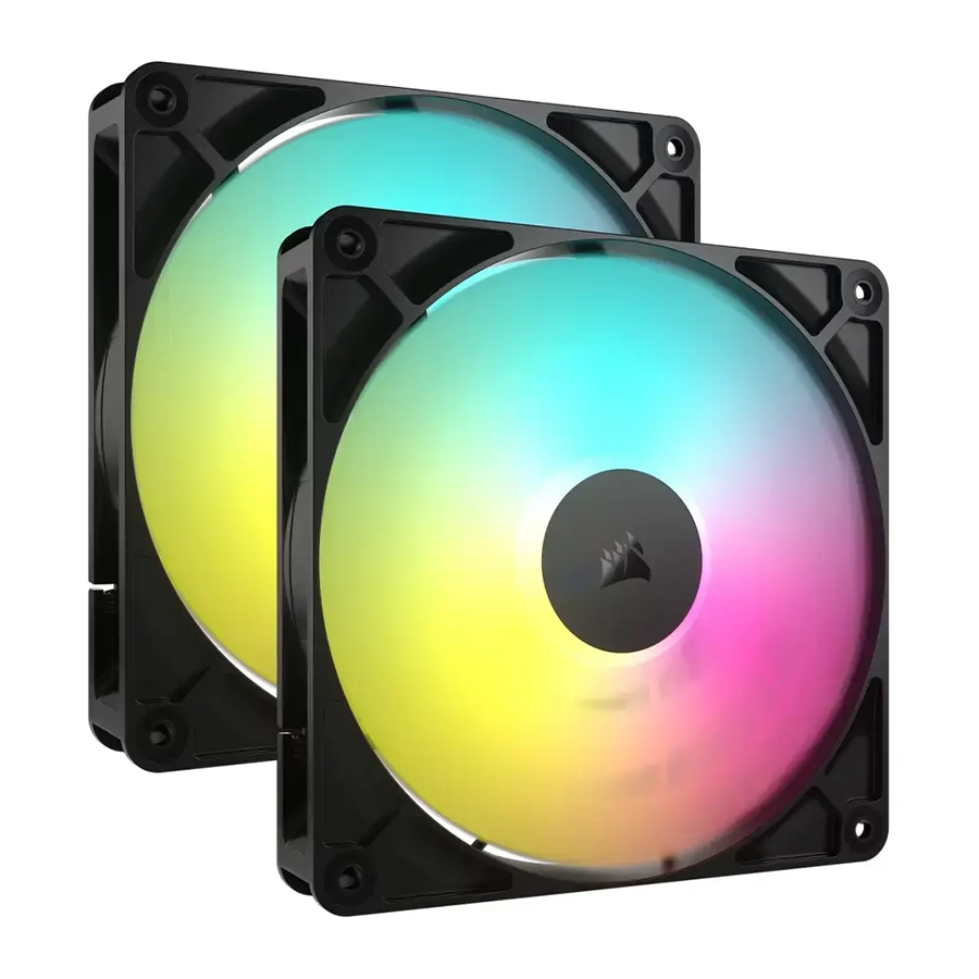 فن خنک کننده کیس کامپیوتر کورسیر مدل RS140 ARGB PWM 2-in-1
