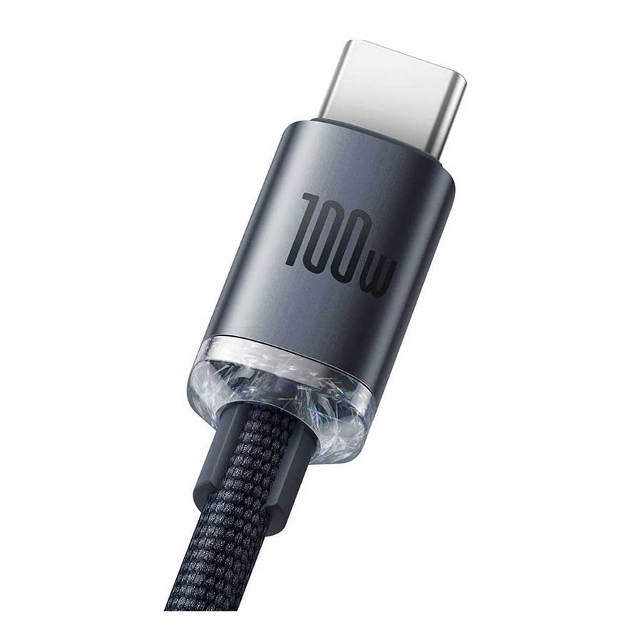 کابل تبدیل 1.2 متری USB به USB-C باسئوس مدل Crystal Shine CAJY000401