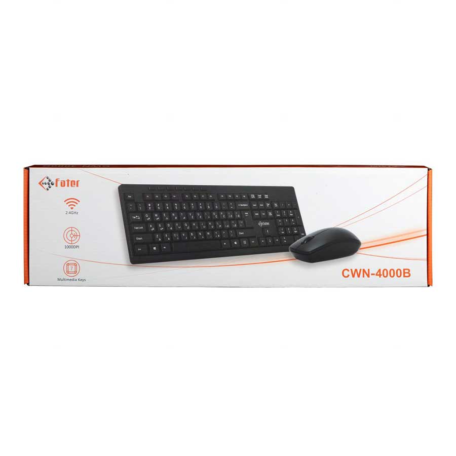 کیبورد و ماوس بیسیم فاطر مدل CWN-4000B