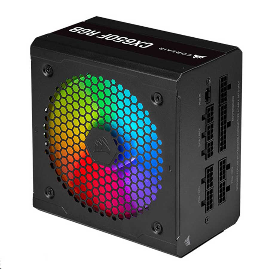 پاور کامپیوتر 650 وات تمام ماژولار کورسیر مدل CX650F RGB