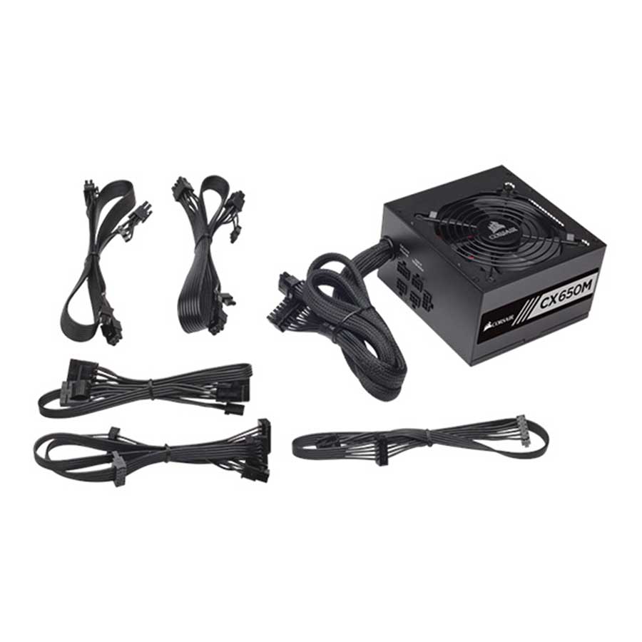 پاور کامپیوتر 650 وات نیمه ماژولار کورسیر مدل CX650M