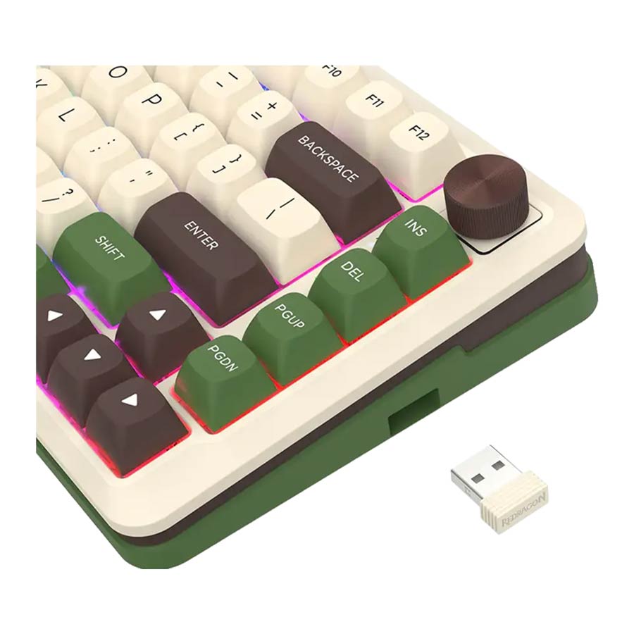 کیبورد گیمینگ بی‌سیم ردراگون مدل Cyrus Pro K681 RGB Pro