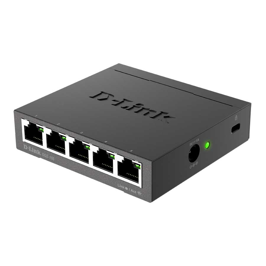 سوییچ 5 پورت دسکتاپ دی لینک مدل DGS-105