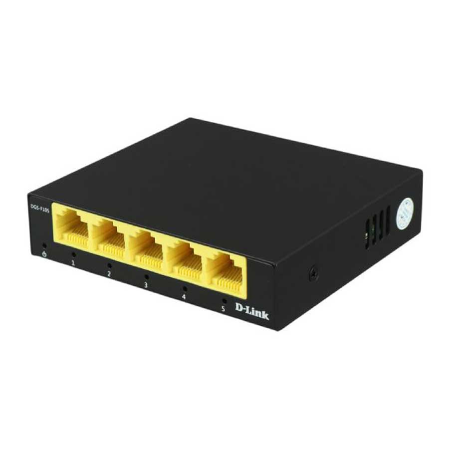سوییچ 5 پورت گیگابیت دسکتاپ دی لینک مدل DGS-F105