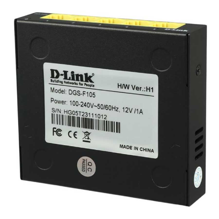 سوییچ 5 پورت گیگابیت دسکتاپ دی لینک مدل DGS-F105