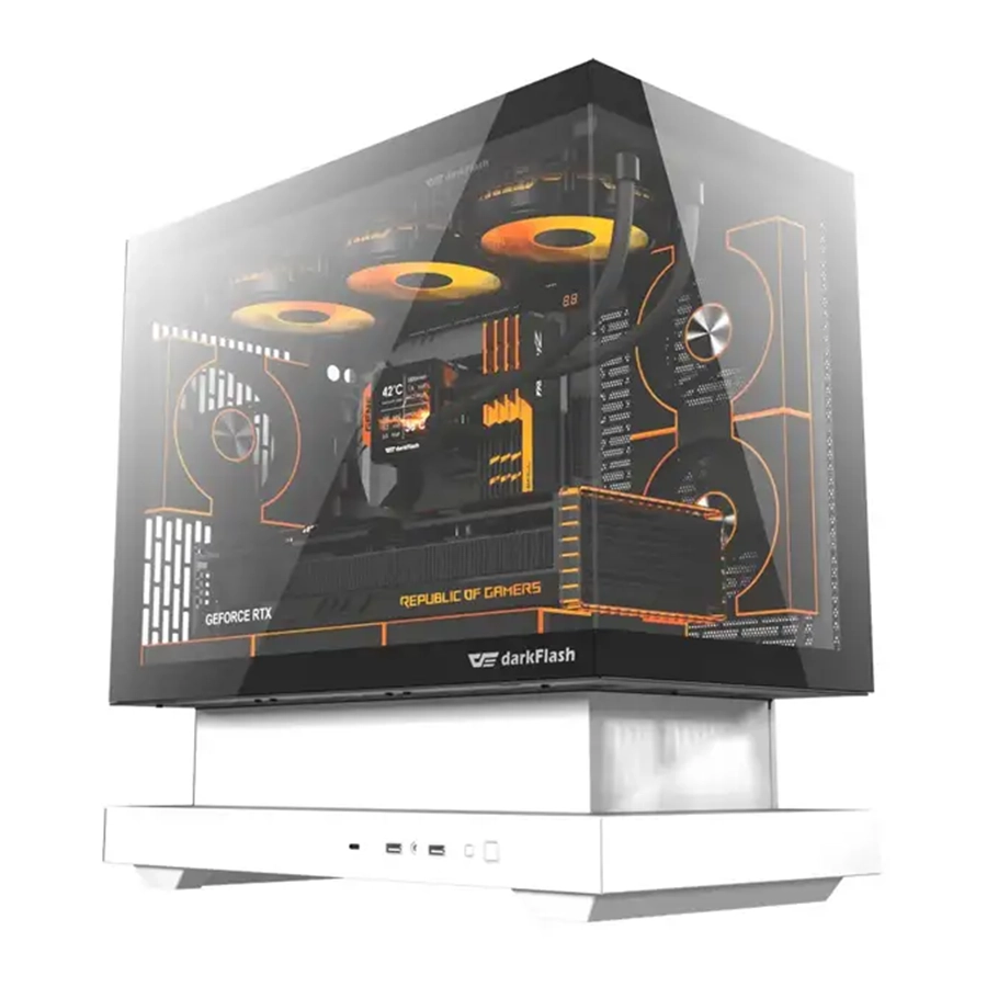 کیس کامپیوتر دارک فلش مدل FLOATRON F1 M-ATX WH