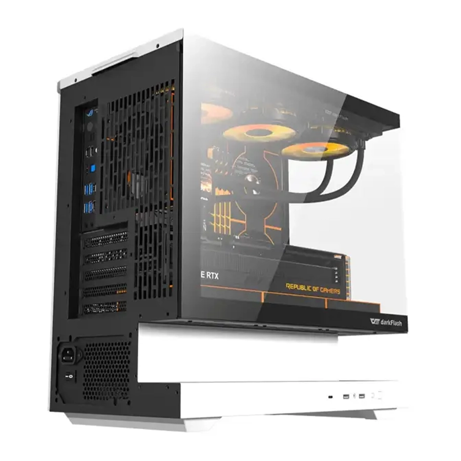 کیس کامپیوتر دارک فلش مدل FLOATRON F1 M-ATX WH