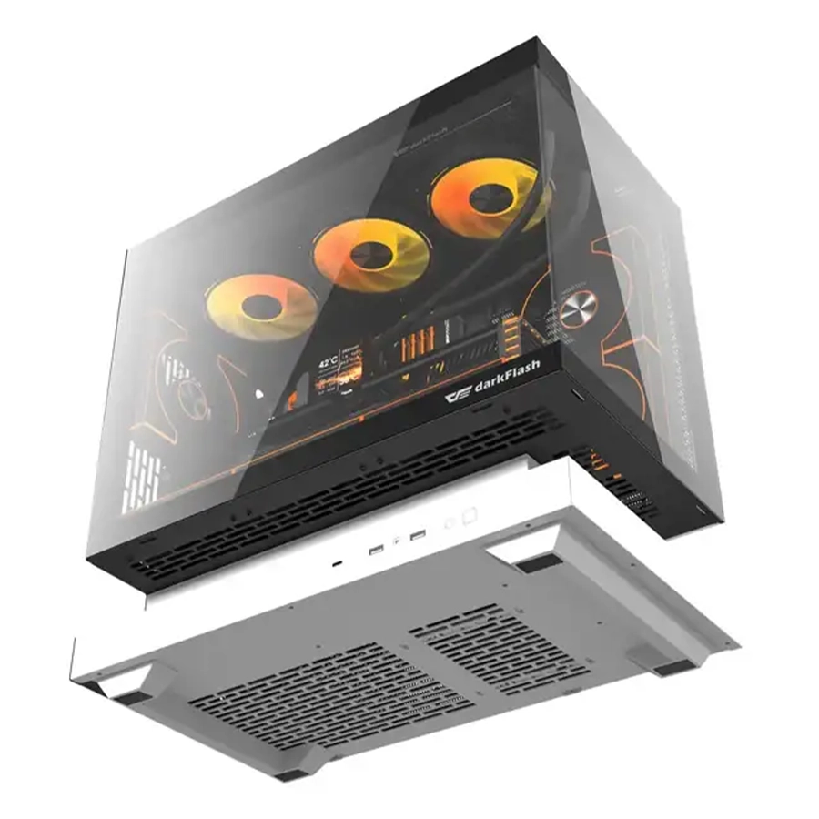 کیس کامپیوتر دارک فلش مدل FLOATRON F1 M-ATX WH
