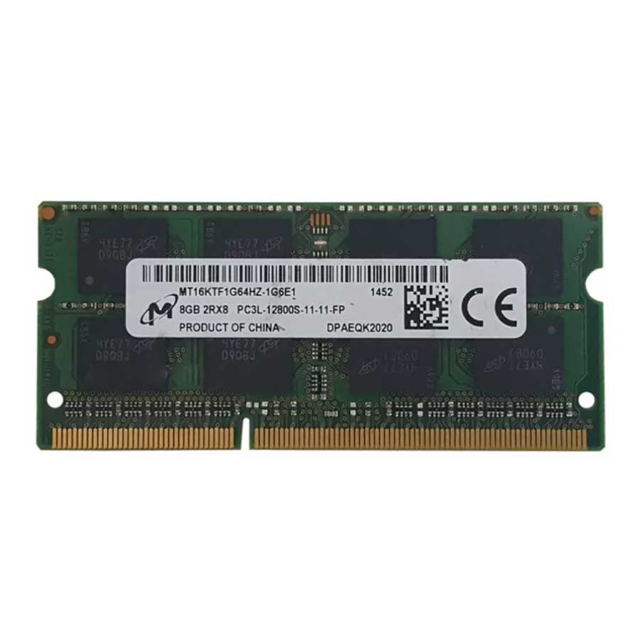 رم لپ تاپ میکرون مدل DDR3-PC3L 1600-12800Mhz MT 1.35V 8GB