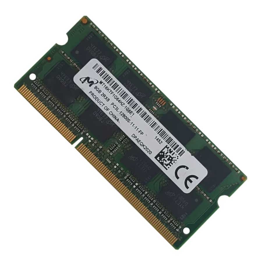 رم لپ تاپ میکرون مدل DDR3-PC3L 1600-12800Mhz MT 1.35V 8GB