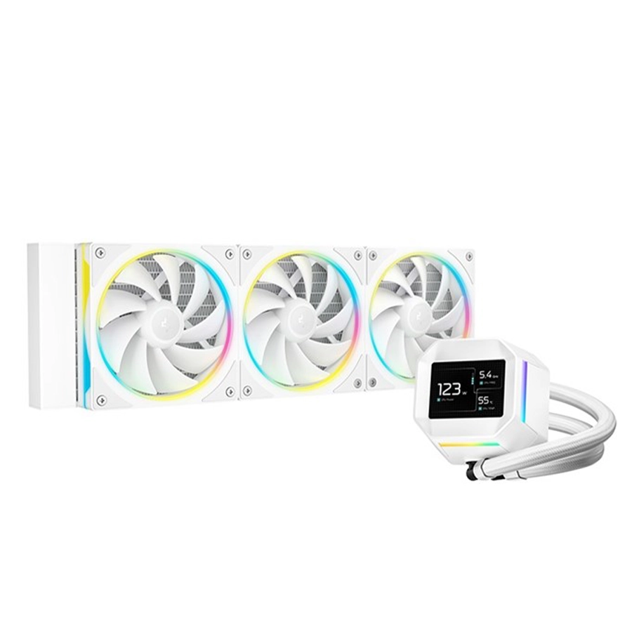 خنک کننده مایع پردازنده دیپ کول مدل LM360 WHITE ARGB