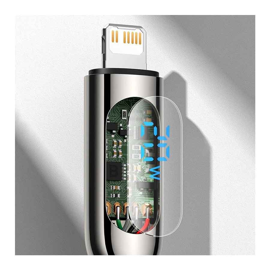 کابل تبدیل 2 متری USB-C به لایتنینگ باسئوس مدل Display CATLSK-A01