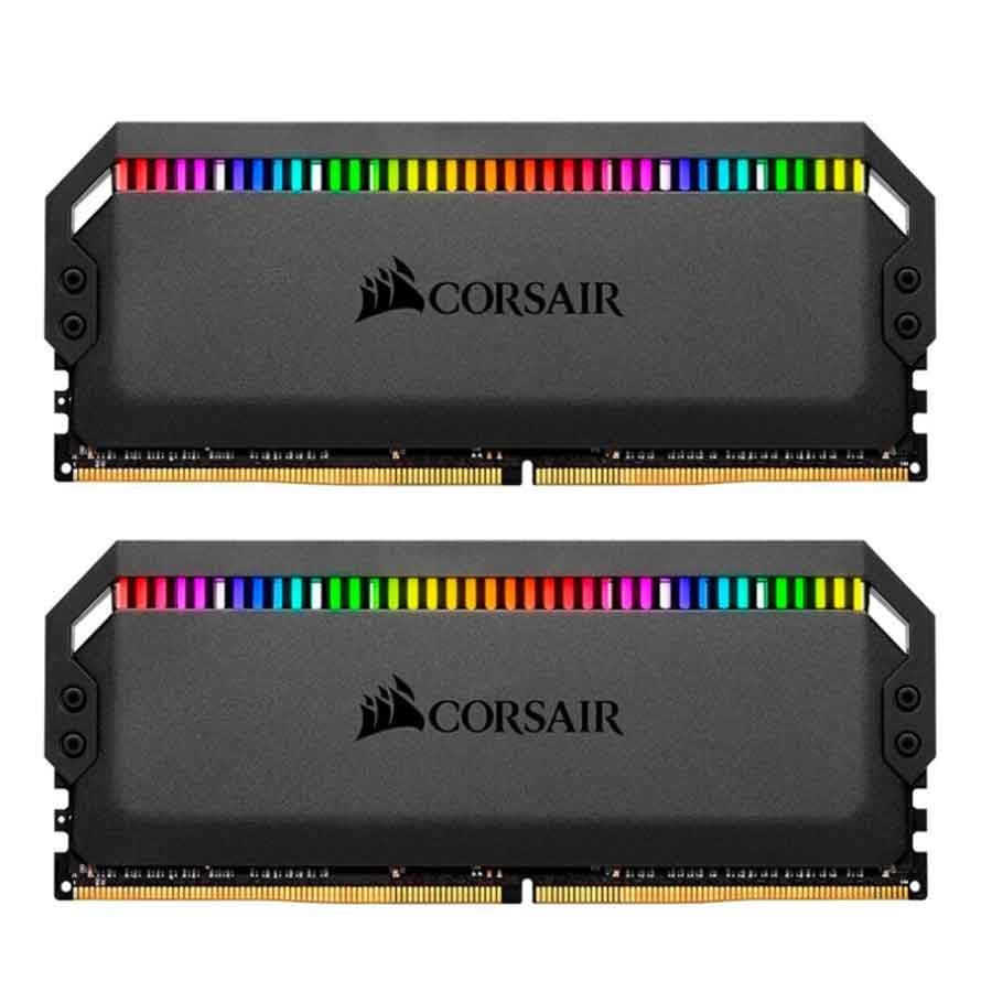 رم کورسیر مدل Dominator Platinum RGB 64GB DUAL 3200MHz CL16 DDR4