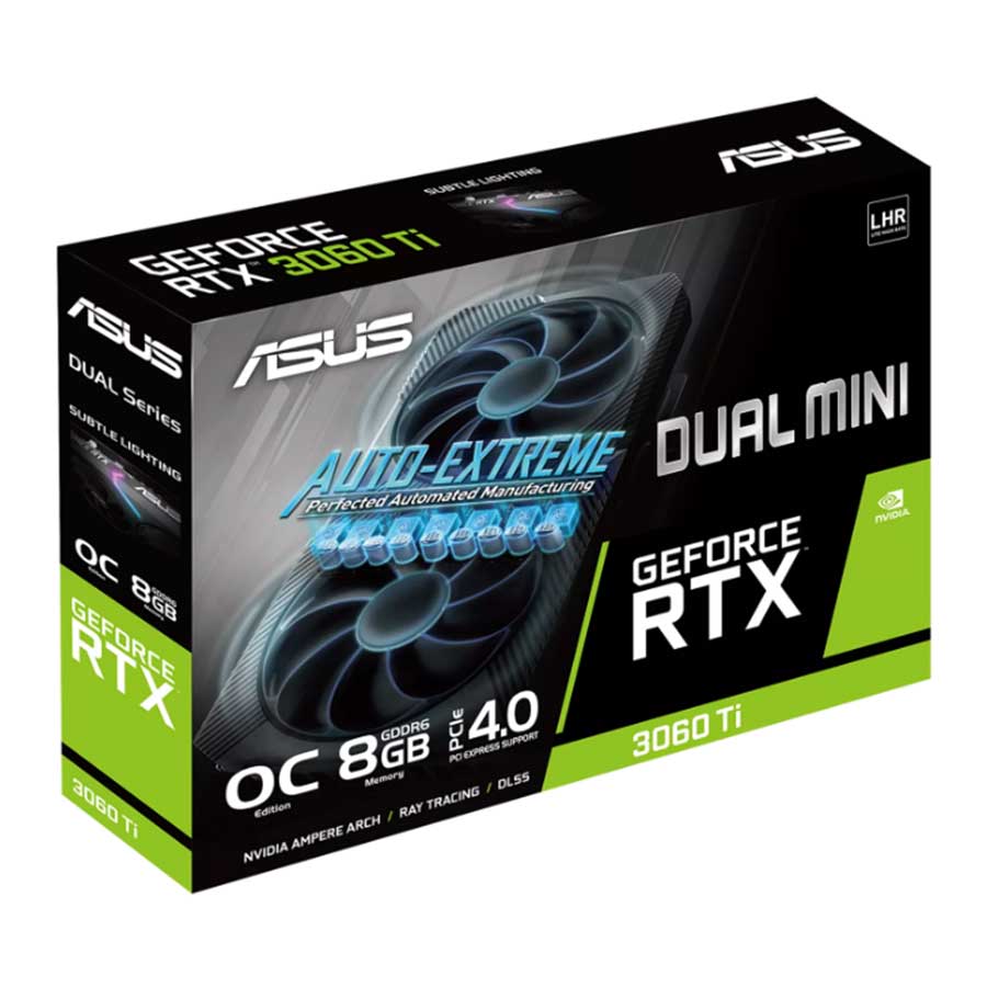 کارت گرافیک ایسوس DUAL GeForce RTX3060 Ti V2 MINI OC Edition