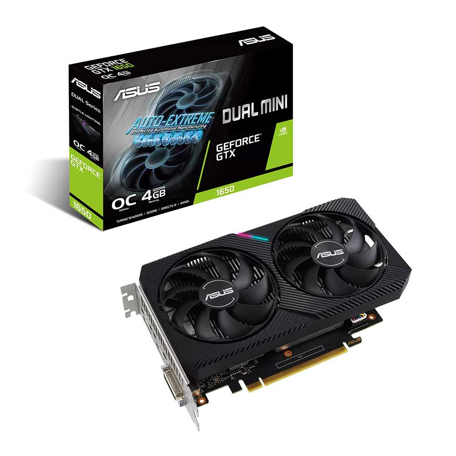 کارت گرافیک ایسوس مدل DUAL-GTX1650-O4GD6-MINI