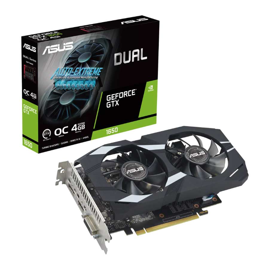 کارت گرافیک ایسوس مدل DUAL-GTX1650-O4GD6-P-EVO