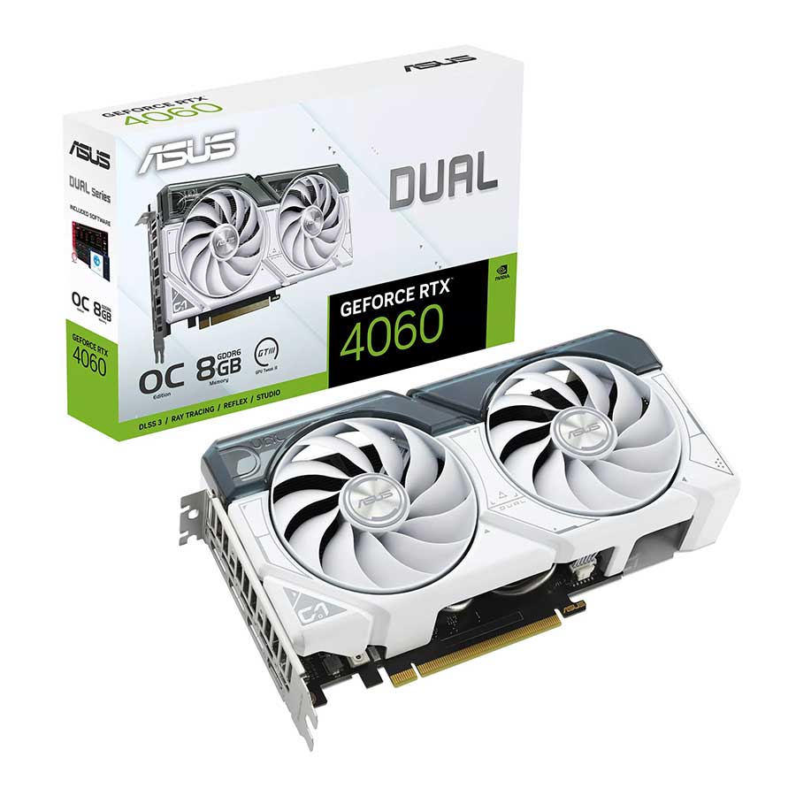 کارت گرافیک ایسوس مدل DUAL-RTX4060-O8G-WHITE