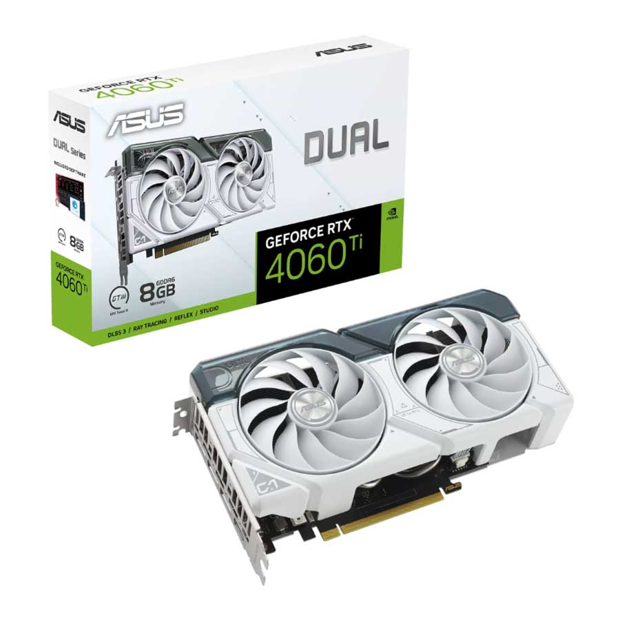 کارت گرافیک ایسوس مدل DUAL-RTX4060TI-8G-WHITE