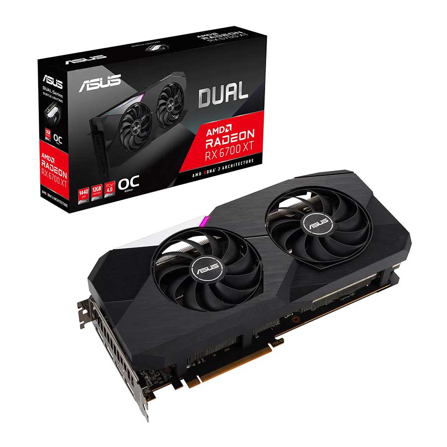 کارت گرافیک ایسوس مدل DUAL-RX6700XT-O12G