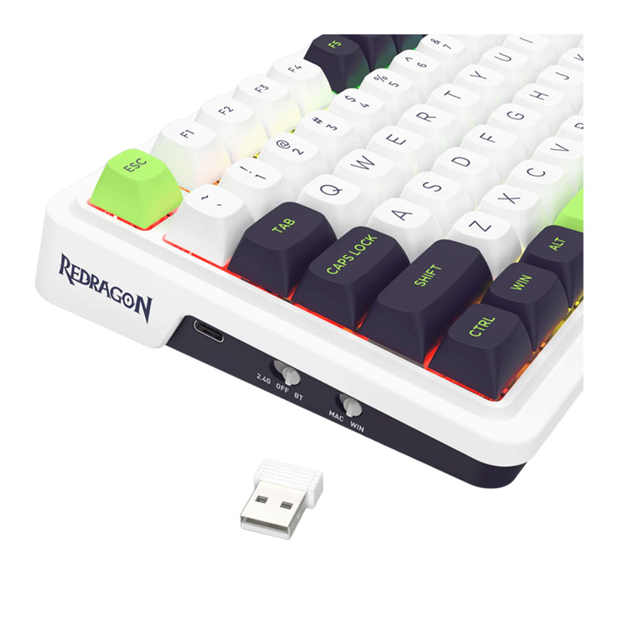 کیبورد گیمینگ بی‌سیم ردراگون مدل EISA MAX K686 RGB
