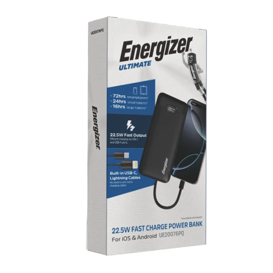 پاوربانک انرجایزر ظرفیت 20000mAh