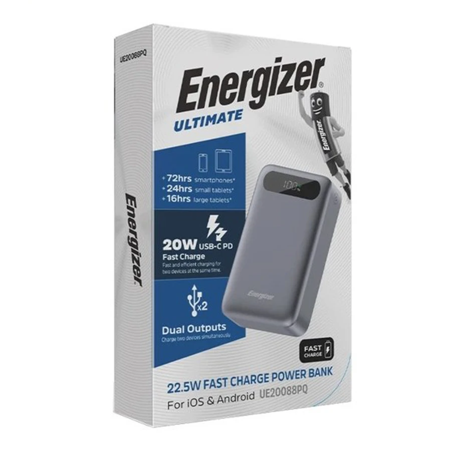 پاوربانک انرجایزر ظرفیت 20000mAh
