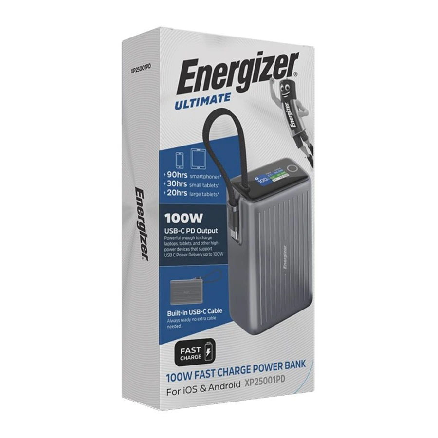 پاوربانک انرجایزر ظرفیت 25000mAh