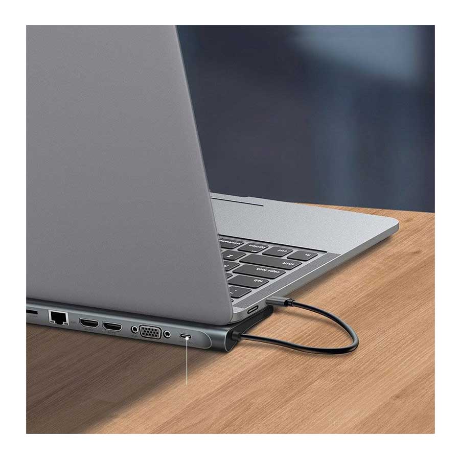 استند و هاب USB-C یازده پورت باسئوس مدل Enjoyment MacBook CATSX-G0G