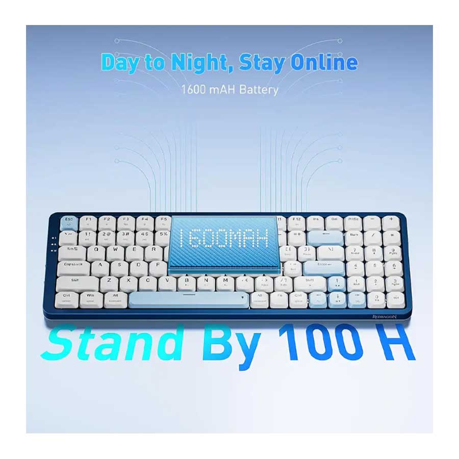 کیبورد گیمینگ بی‌سیم ردراگون مدل EVA PRO K684 RGB