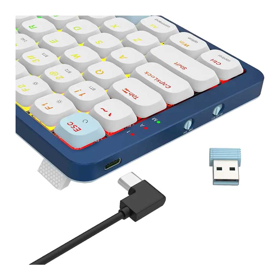 کیبورد گیمینگ بی‌سیم ردراگون مدل EVA PRO K684 RGB