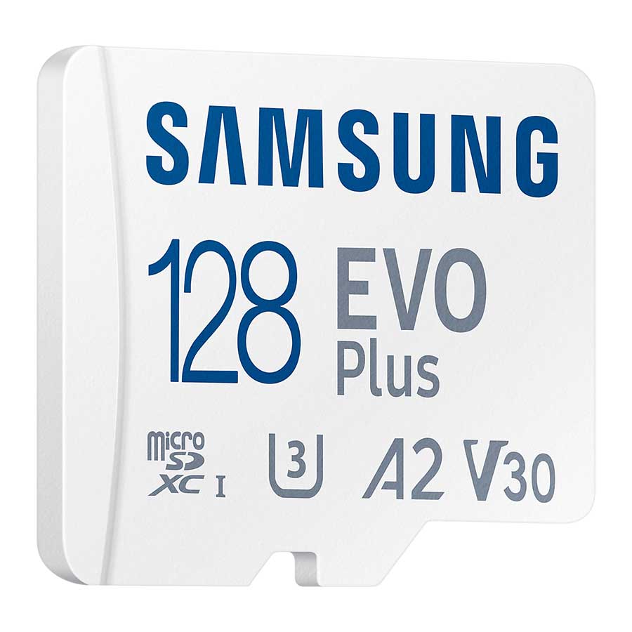 کارت حافظه MicroSDXC سامسونگ مدل EVO Plus UHS-I U3 A2 V30 Class 10 128GB 130MB/s