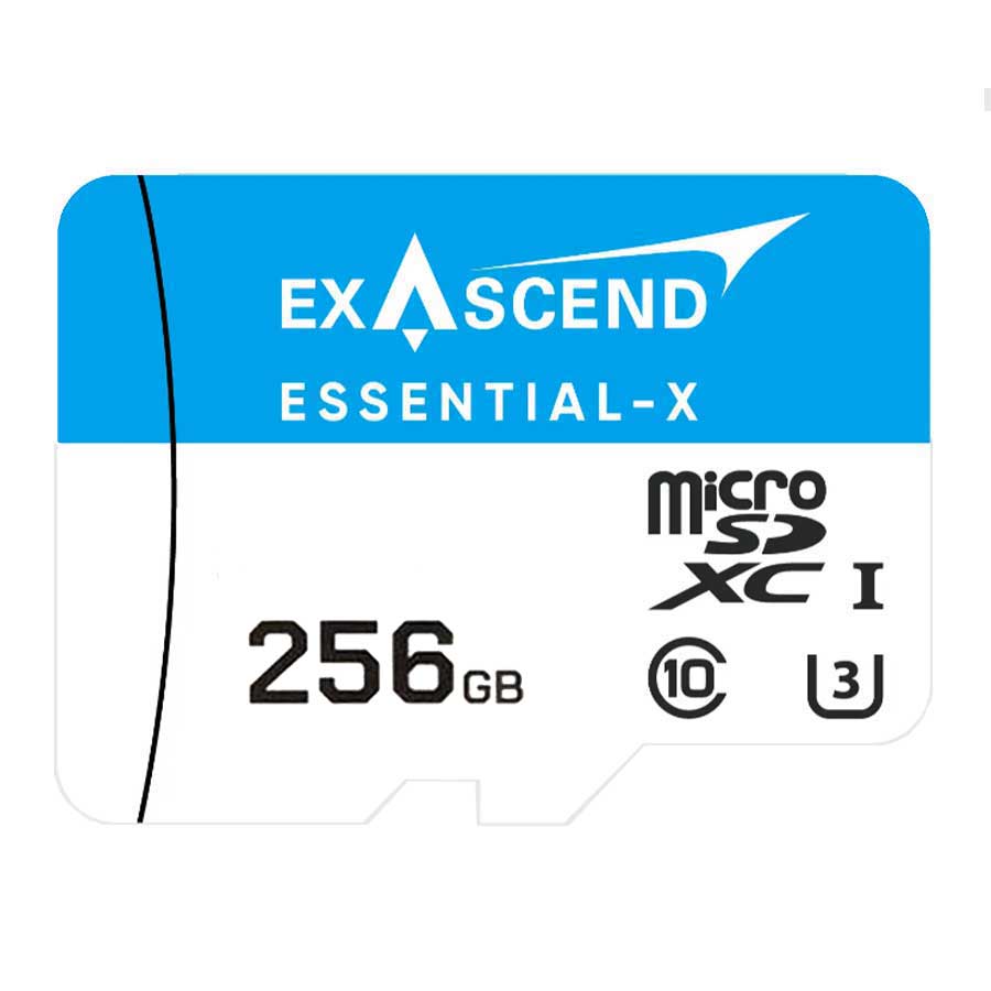 کارت حافظه MicroSDXC اگزاسند مدل Essential-X UHS-I U3 V10 256GB 90MB/s