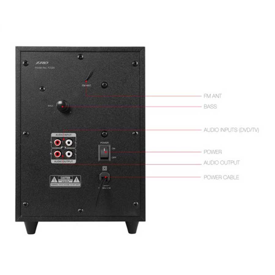 اسپیکر بی‌سیم و بلوتوث اف اند دی مدل F210X