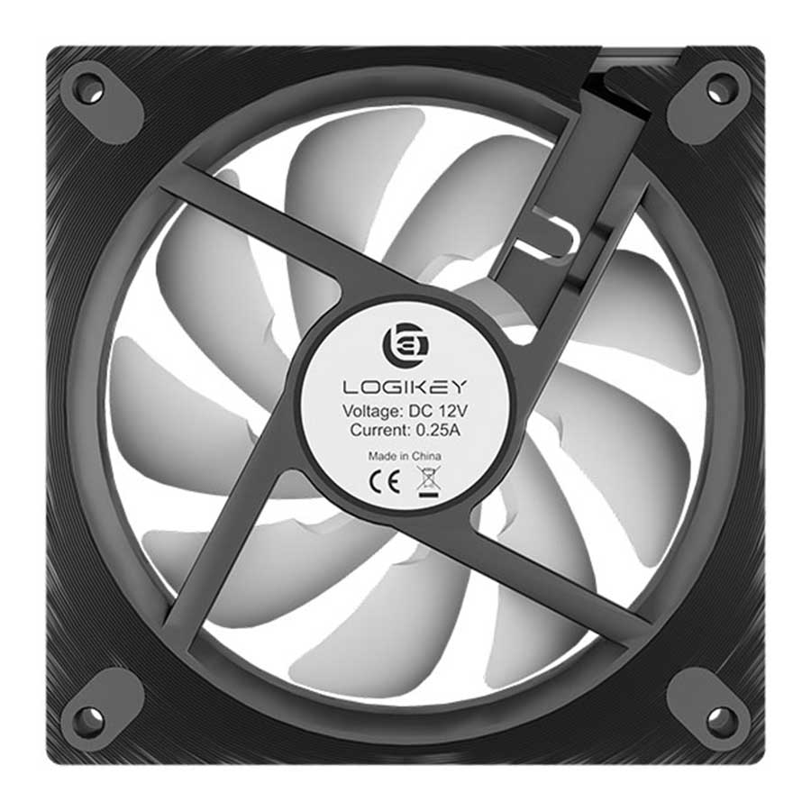 فن خنک کننده کیس لاجی کی مدل F328RE ARGB Black 3-in-1