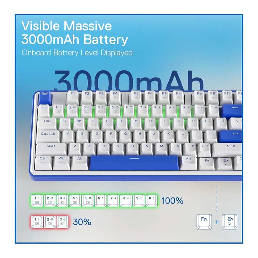 کیبورد گیمینگ بی‌سیم ردراگون مدل FAYE PRO K685 RGB