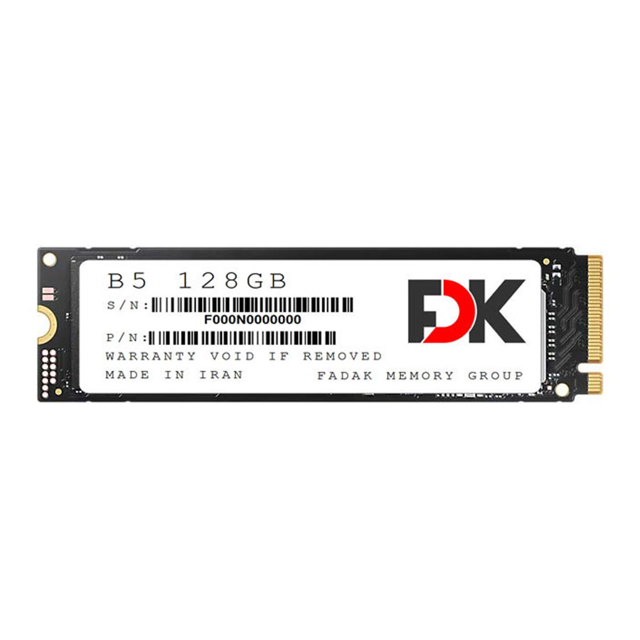 اس اس دی 128 گیگابایت فدک مدل B5 SEREIS M2 2280 PCIe 3.0 NVMe